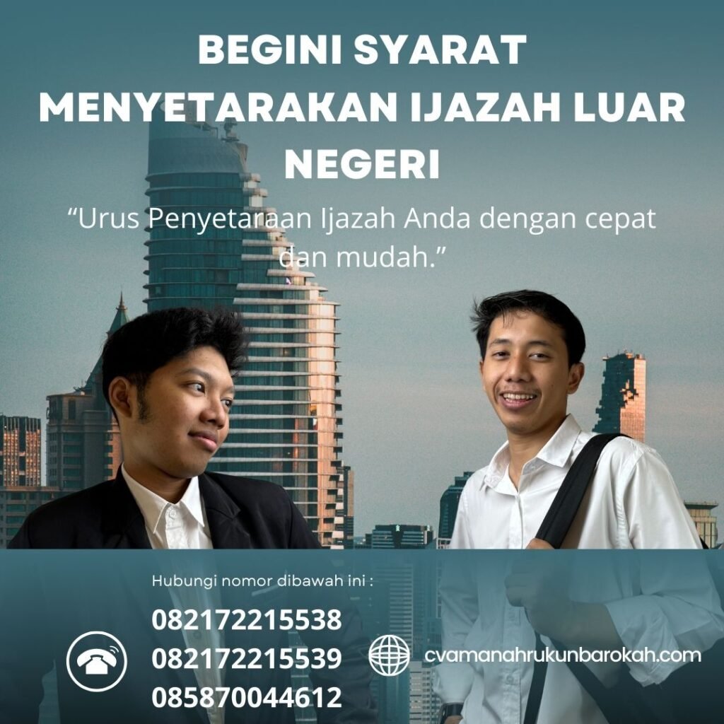 Begini syarat menyetarakan ijazah luar negeri