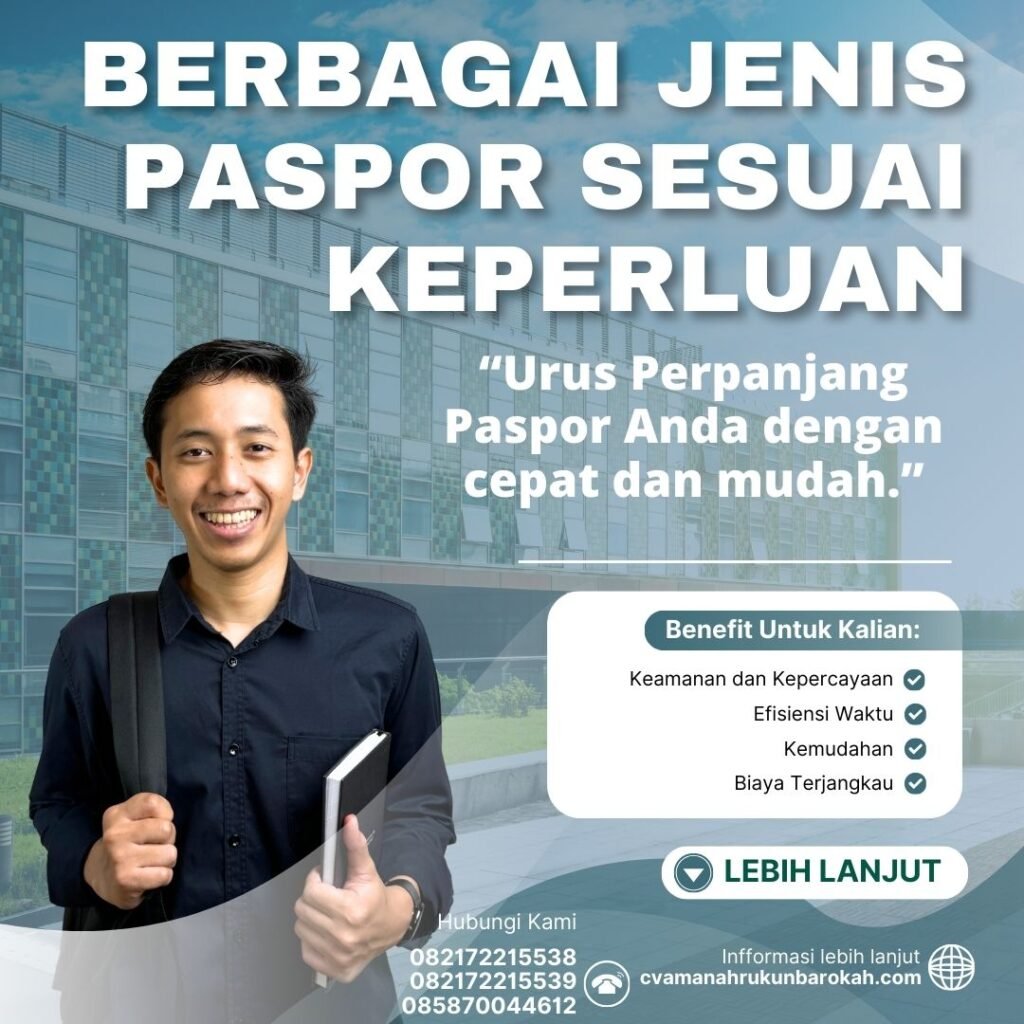 Berbagai Jenis Paspor Sesuai Keperluan Berbagai jenis paspor sesuai keperluan