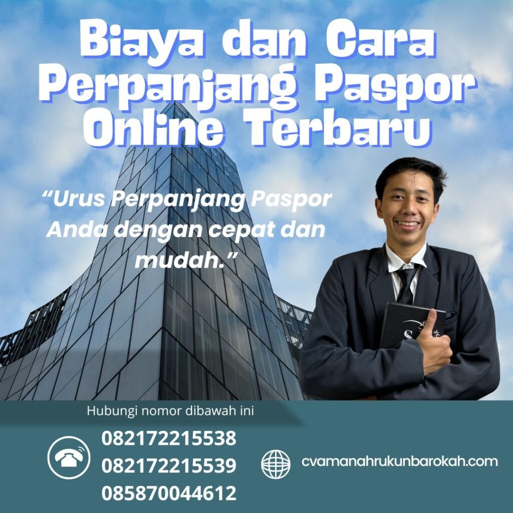 Biaya dan cara perpanjang paspor online terbaru