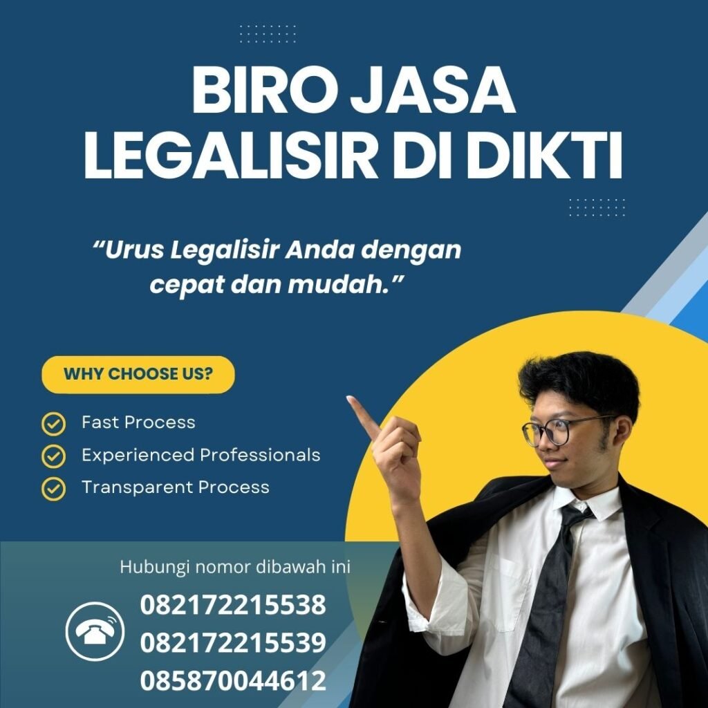 Biro Jasa Legalisir Di Dikti Biro Jasa Legalisir Di Dikti