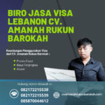 Biro jasa visa lebanon cv. amanah rukun barokah