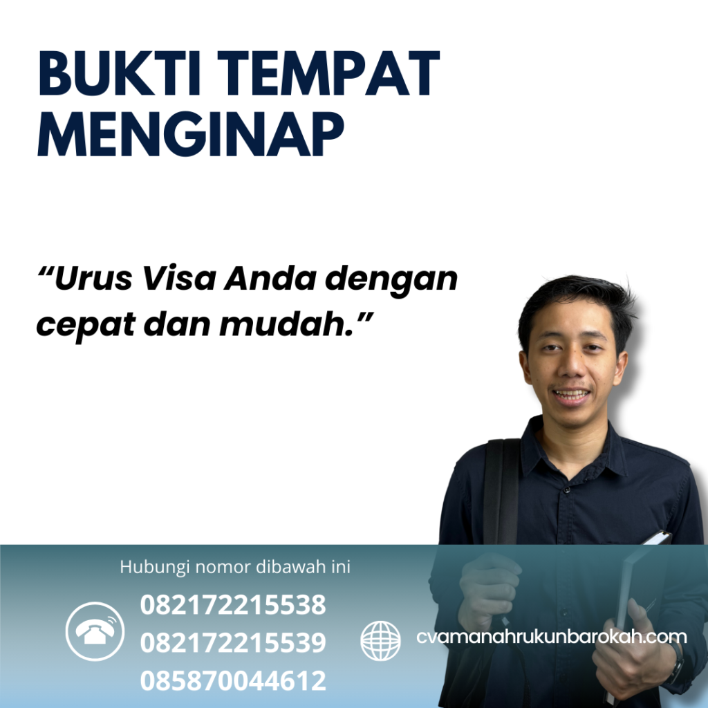 Bukti Tempat Menginap Bukti Tempat Menginap