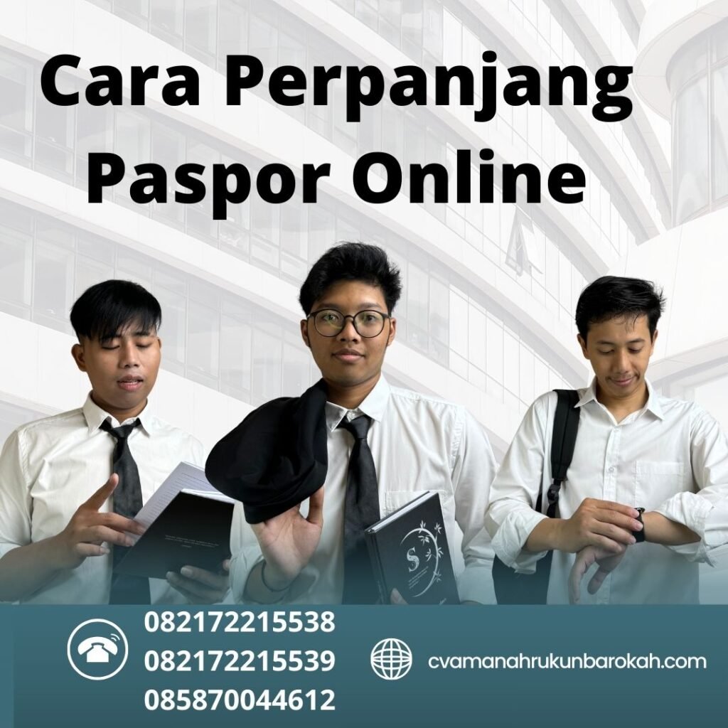 Cara Perpanjang Paspor Online Cara perpanjang paspor online