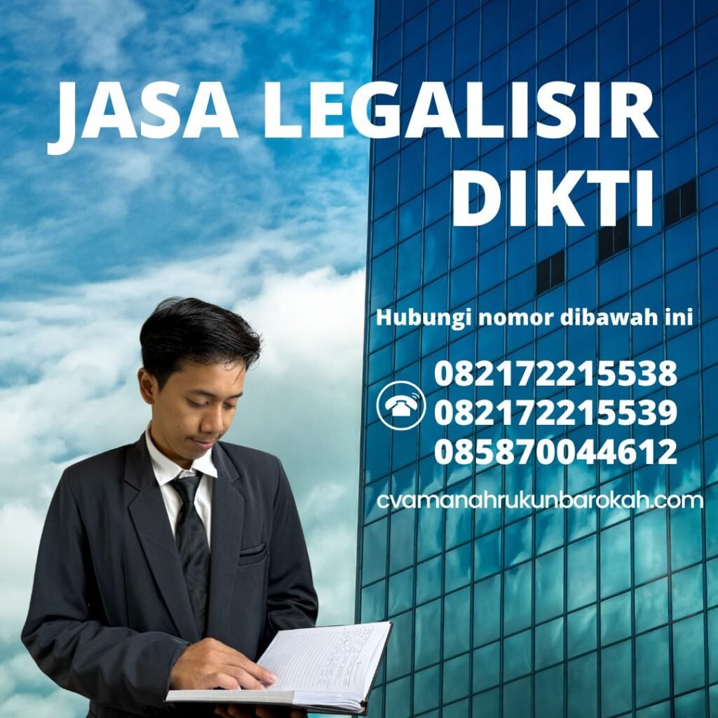 JASA LEGALISIR DIKTI Jasa Legalisir Dikti