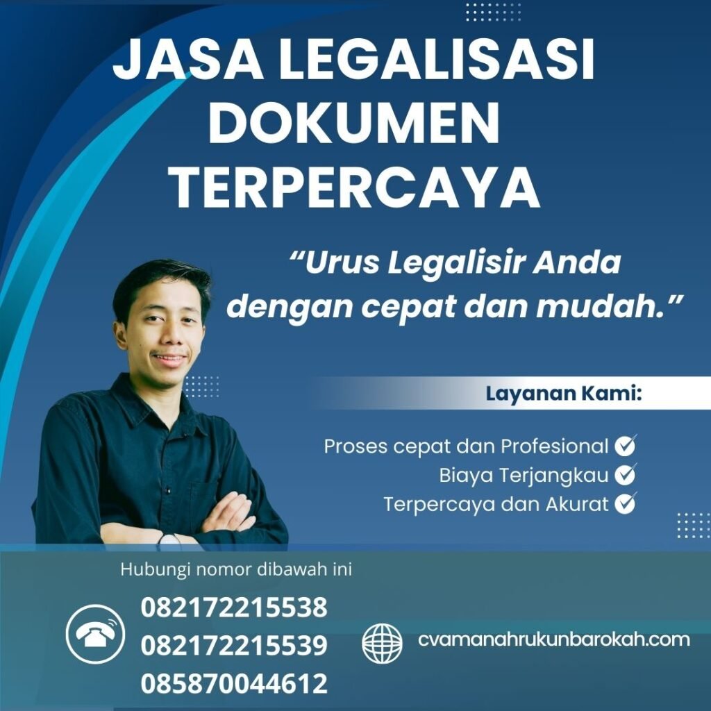 Jasa Legalisasi Dokumen Terpercaya Jasa Legalisasi Dokumen Terpercaya