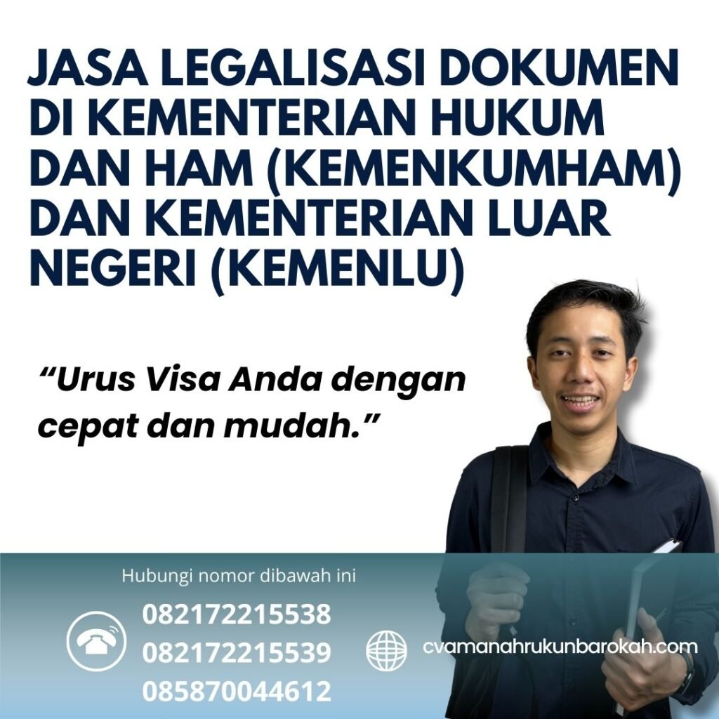Jasa Legalisasi Dokumen di Kementerian Hukum dan HAM (Kemenkumham) dan Kementerian Luar Negeri (Kemenlu) Jasa Legalisasi Dokumen Di Kementerian Hukum Dan Ham (kemenkumham) Dan Kementerian Luar Negeri (kemenlu)
