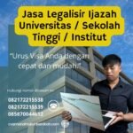 Jasa Legalisir Ijazah Universitas Sekolah Tinggi Institut