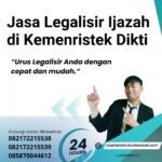 Jasa Legalisir Ijazah Di Kemenristek Dikti