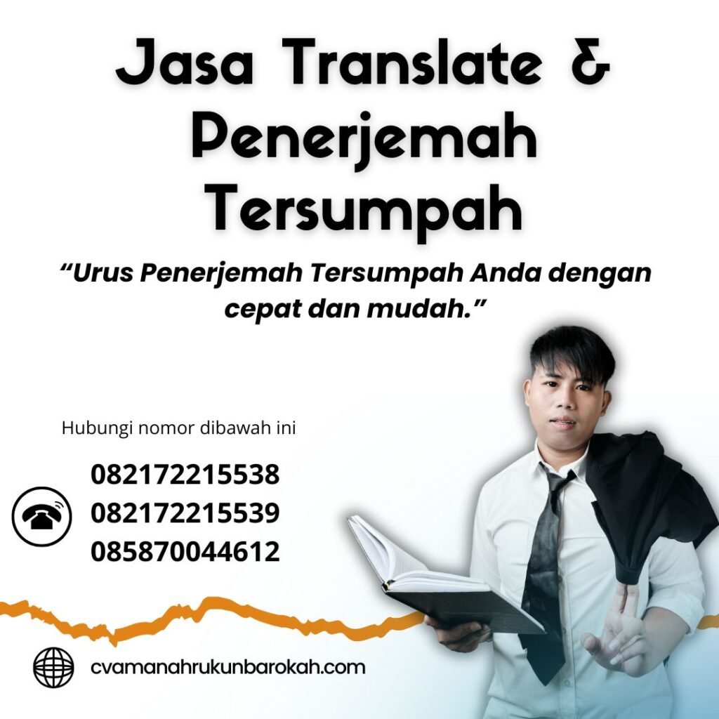 Jasa Translate & Penerjemah Tersumpah Jasa Translate & Penerjemah Tersumpah