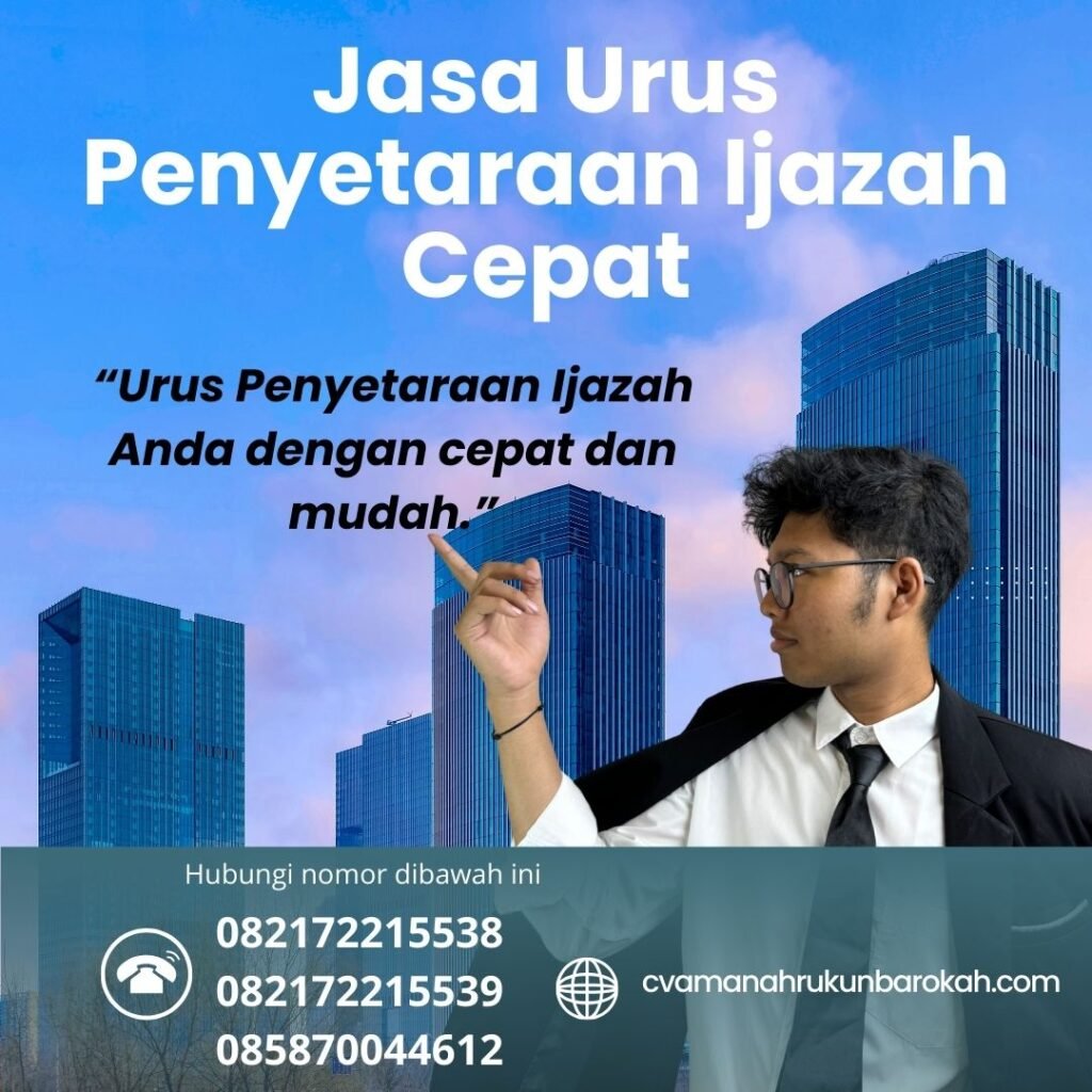Jasa Urus Penyetaraan Ijazah Cepat Jasa urus penyetaraan ijazah cepat