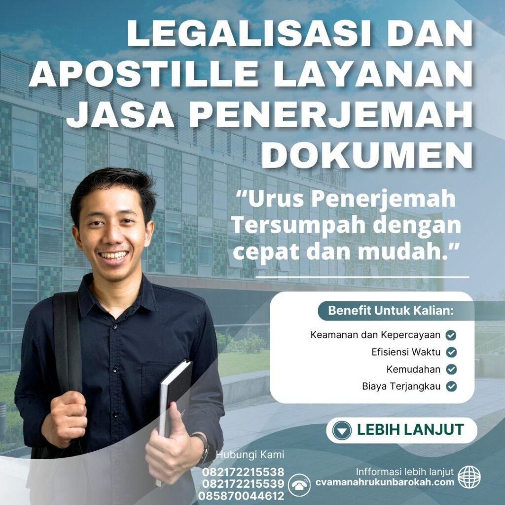 Legalisasi dan Apostille Layanan Jasa Penerjemah Dokumen Legalisasi Dan Apostille Layanan Jasa Penerjemah Dokumen