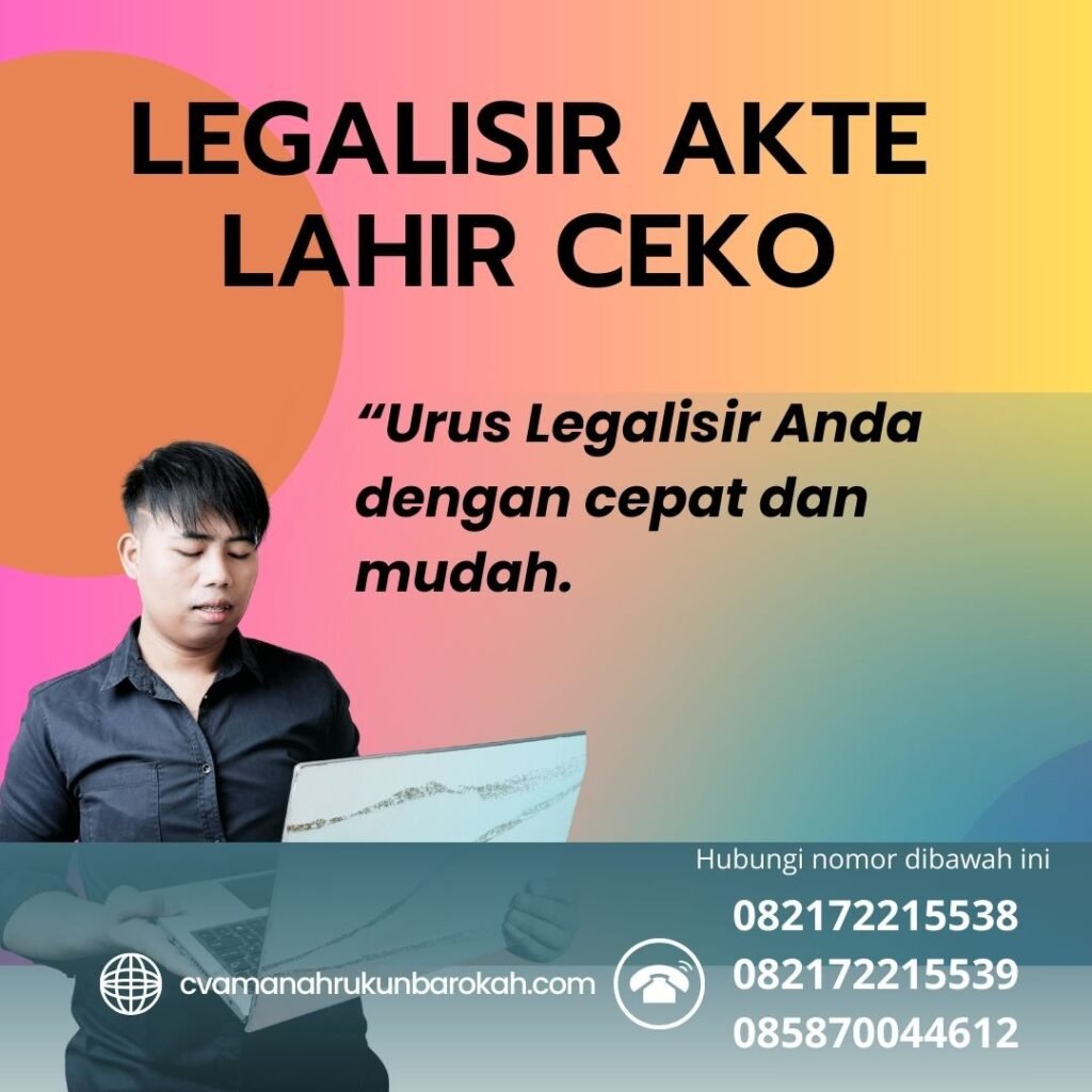 Legalisir Akte Lahir Ceko