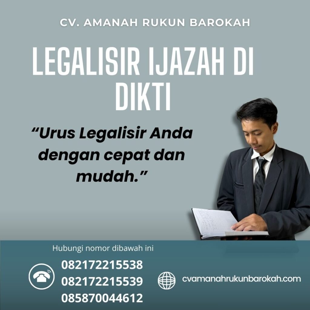 Legalisir Ijazah di DIKTI Legalisir Ijazah Di Dikti