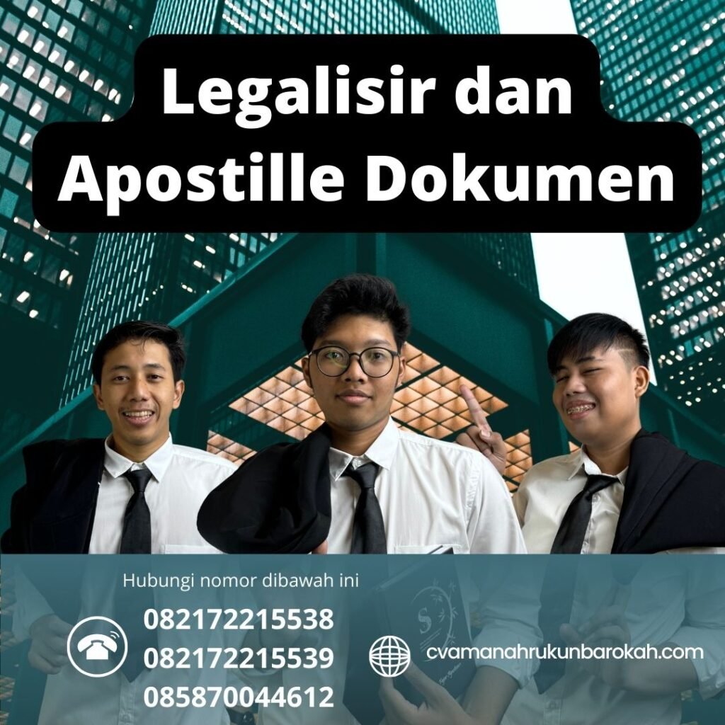 Legalisir dan Apostille Dokumen Legalisir dan apostille dokumen