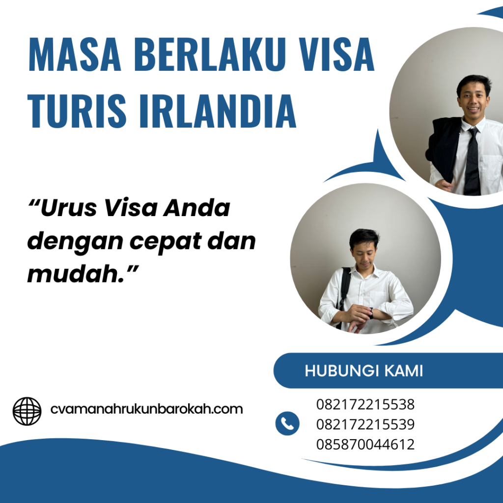 Masa Berlaku Visa Turis Irlandia
