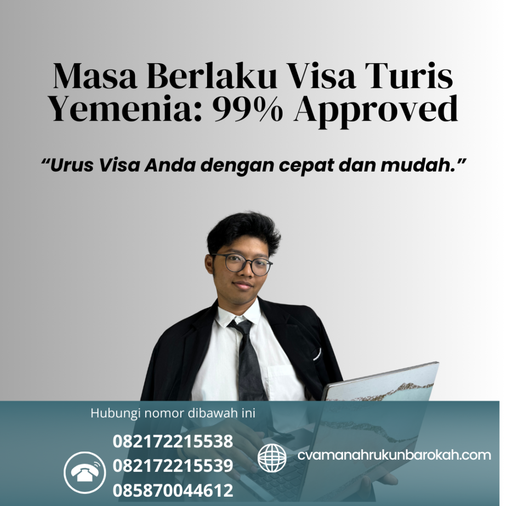 Masa Berlaku Visa Turis Yemenia 99% Approved