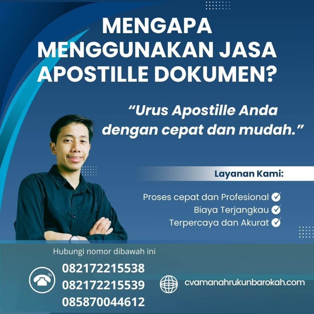 Mengapa Menggunakan Jasa Apostille Dokumen