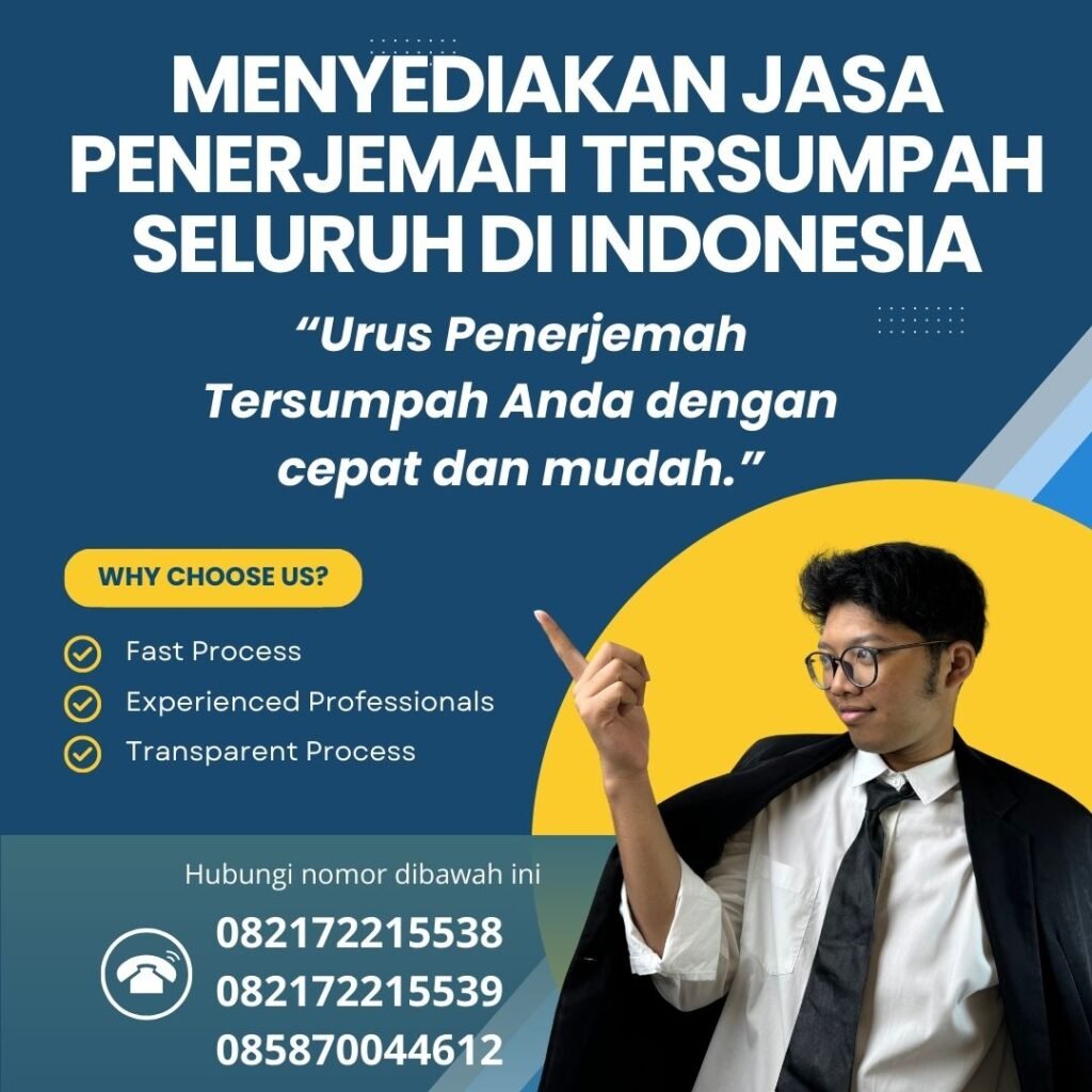 Menyediakan Jasa Penerjemah Tersumpah Seluruh Di Indonesia