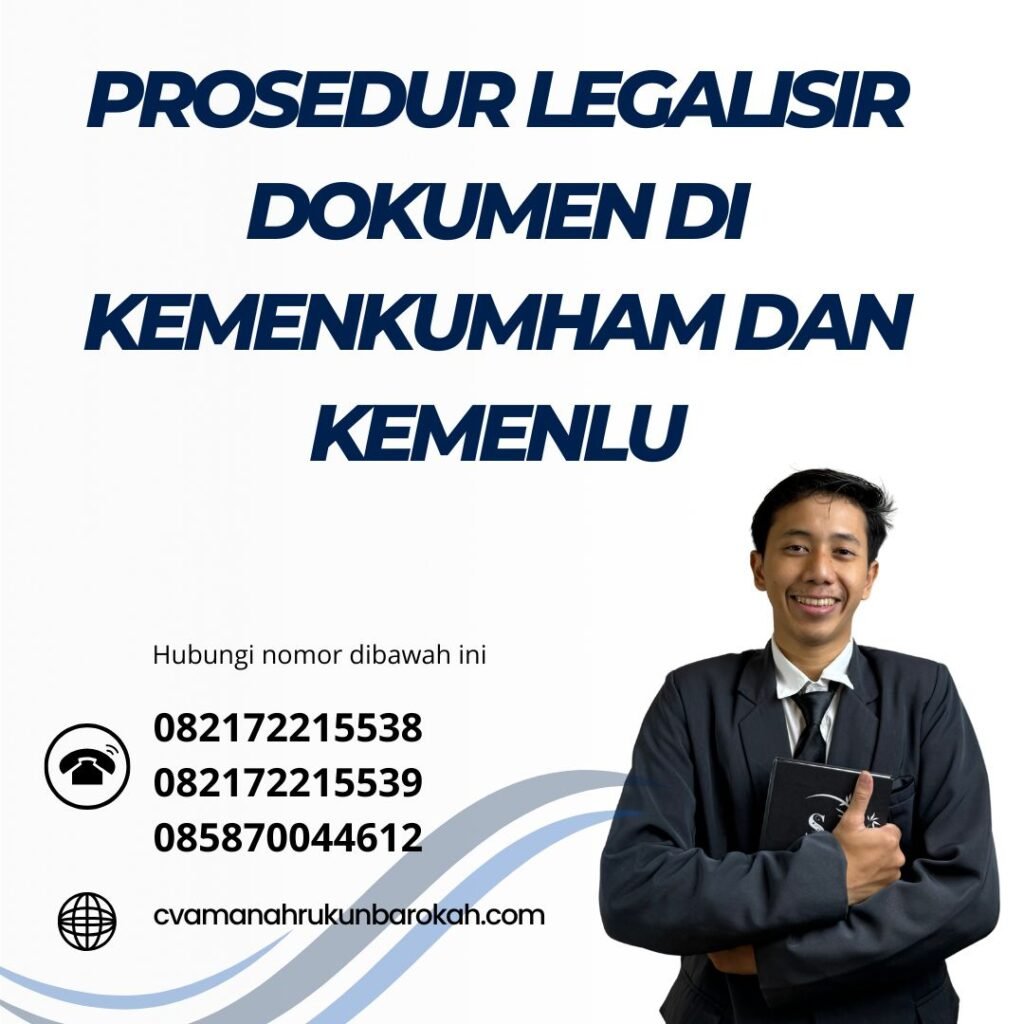Prosedur Legalisir Dokumen Di Kemenkumham Dan Kemenlu