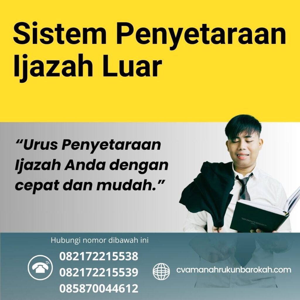 Sistem Penyetaraan Ijazah Luar Sistem penyetaraan ijazah luar
