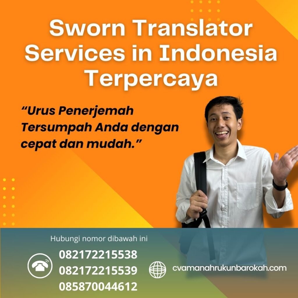 Sworn Translator Services In Indonesia Terpercaya