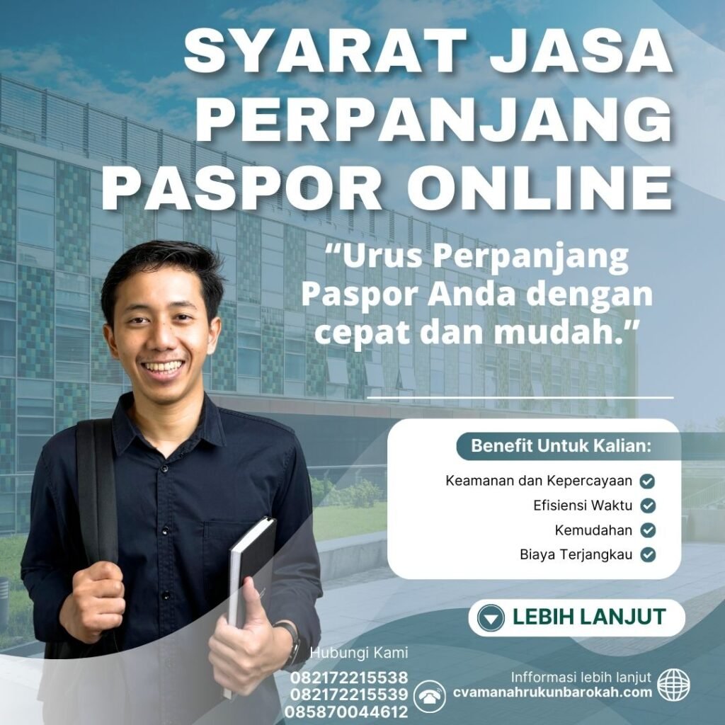Syarat Jasa Perpanjang Paspor Online Syarat jasa perpanjang paspor online