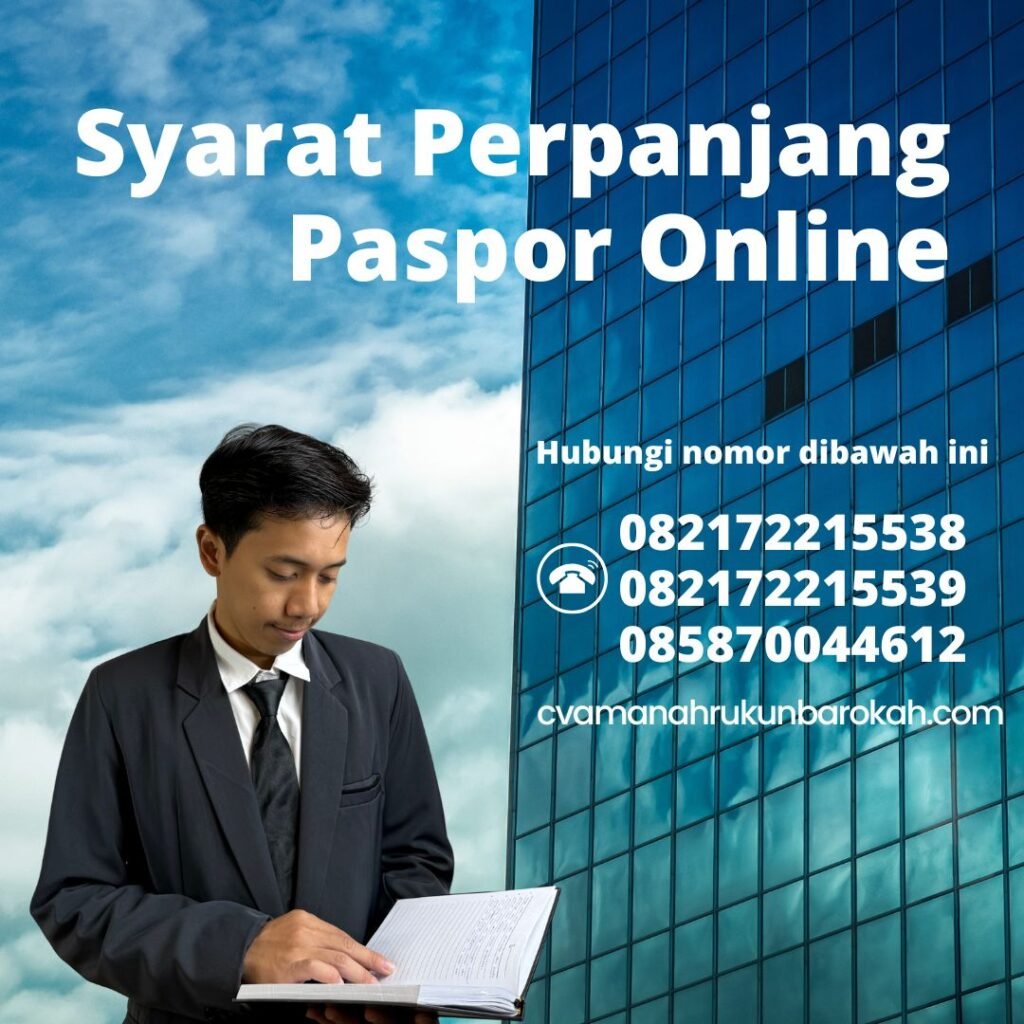 Syarat Perpanjang Paspor Online Syarat perpanjang paspor online