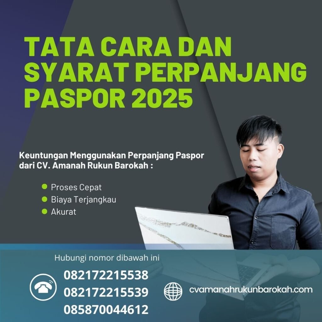 Tata Cara dan Syarat Perpanjang Paspor 2025 Tata cara dan syarat perpanjang paspor 2025