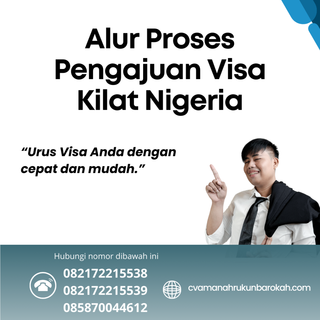 Alur proses pengajuan visa kilat nigeria