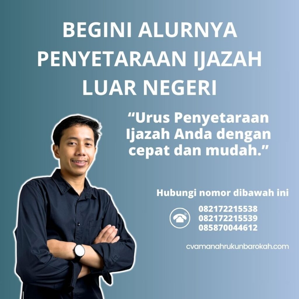 Begini alurnya penyetaraan ijazah luar negeri