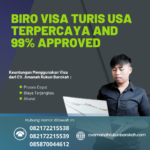 Biro visa turis usa terpercaya and 99% approved