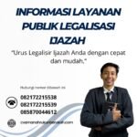 Informasi layanan publik legalisasi ijazah