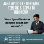 Jasa apostille dokumen terbaik & cepat di indonesia