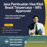Jasa pembuatan visa kilat brazil terpercaya – 99% approved