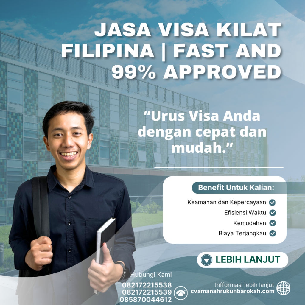 Jasa visa kilat filipina fast and 99% approved