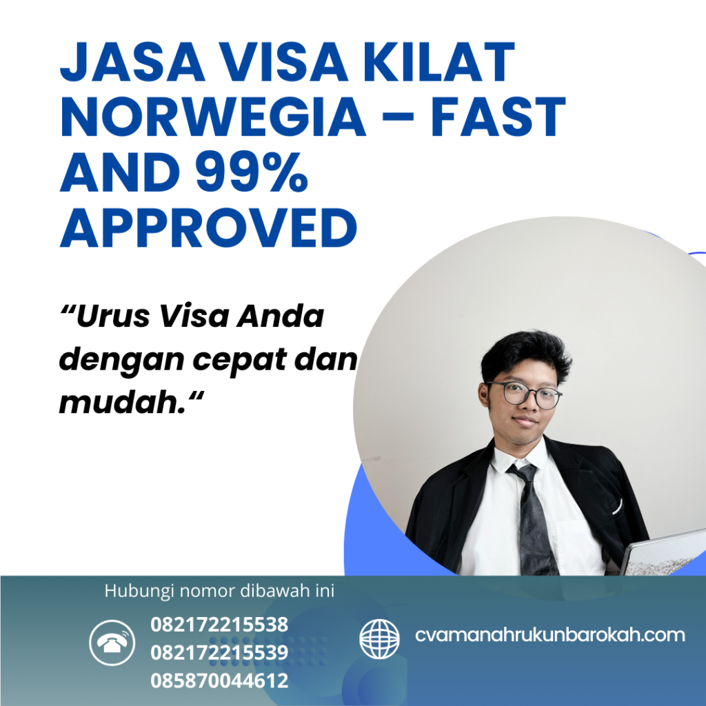 Jasa visa kilat norwegia – fast and 99% approved