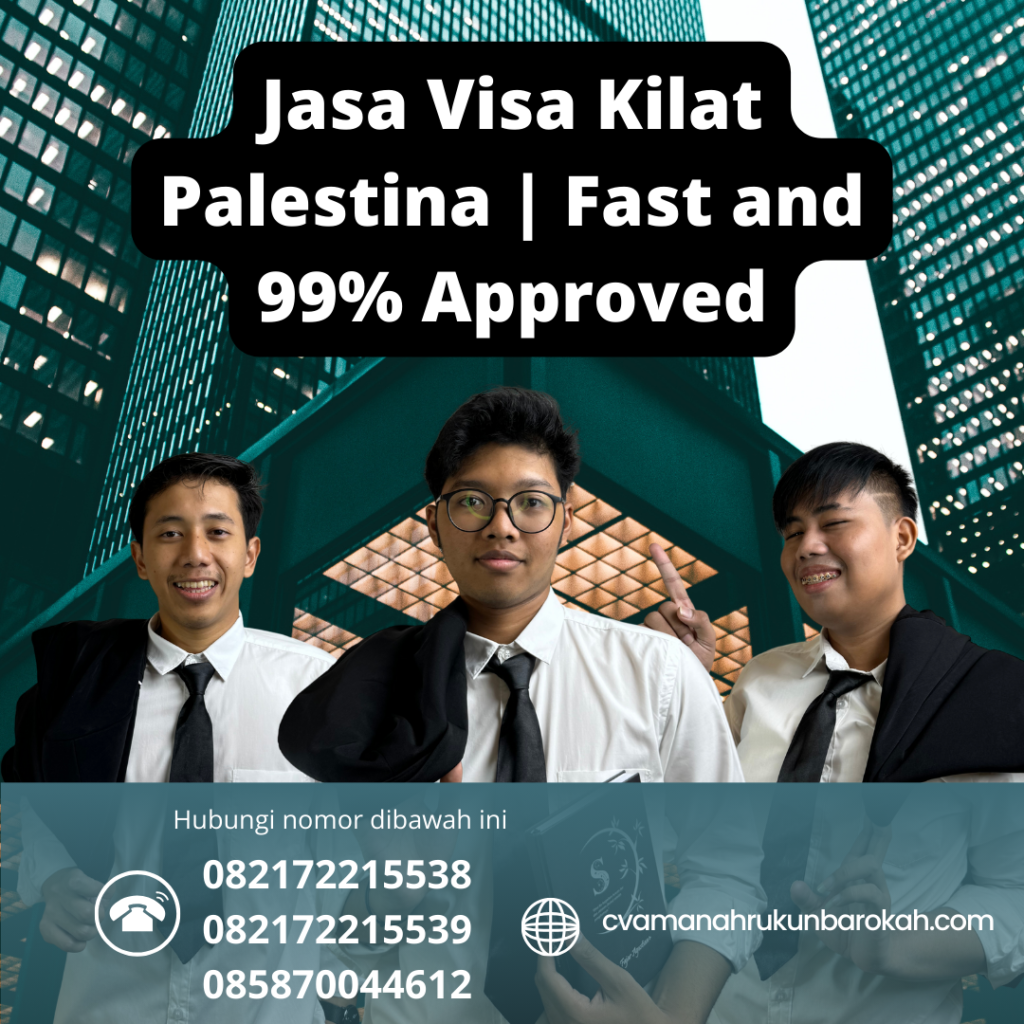 Jasa visa kilat palestina fast and 99% approved