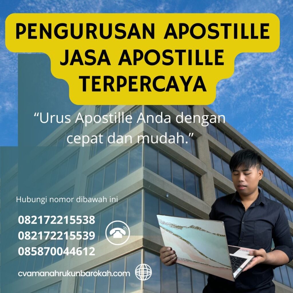 Pengurusan apostille jasa apostille terpercaya