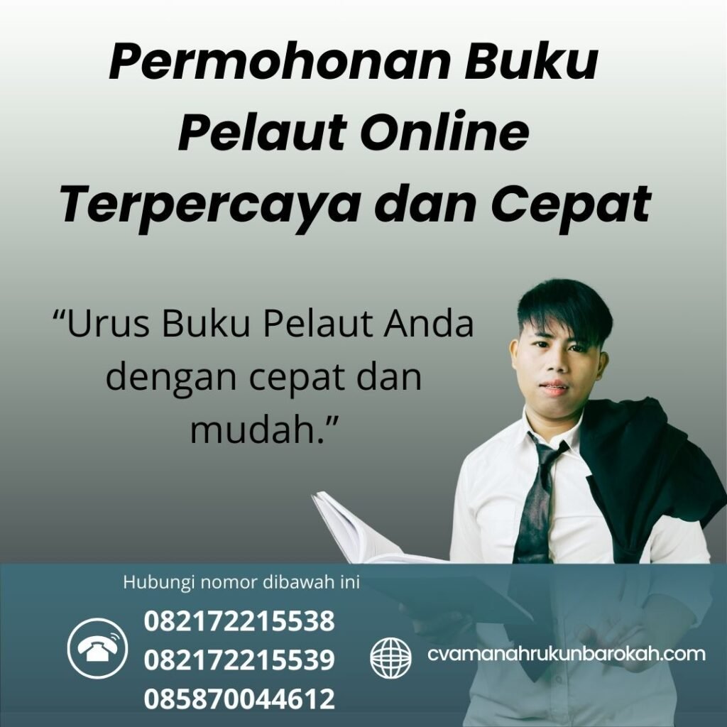 Permohonan buku pelaut online terpercaya dan cepat