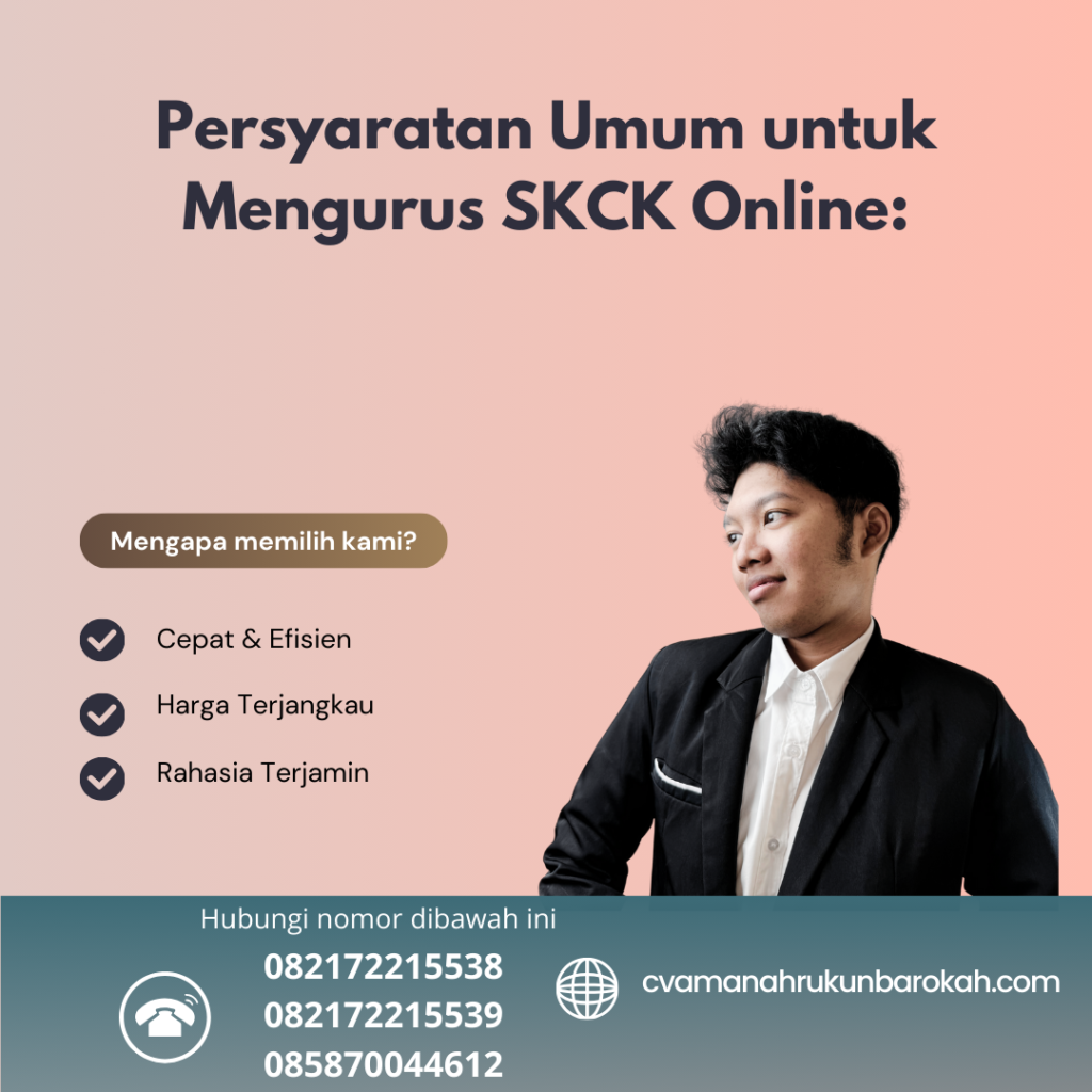 Persyaratan umum untuk mengurus skck online