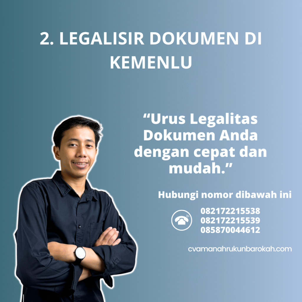 2. Legalisir Dokumen di Kemenlu 2. legalisir dokumen di kemenlu