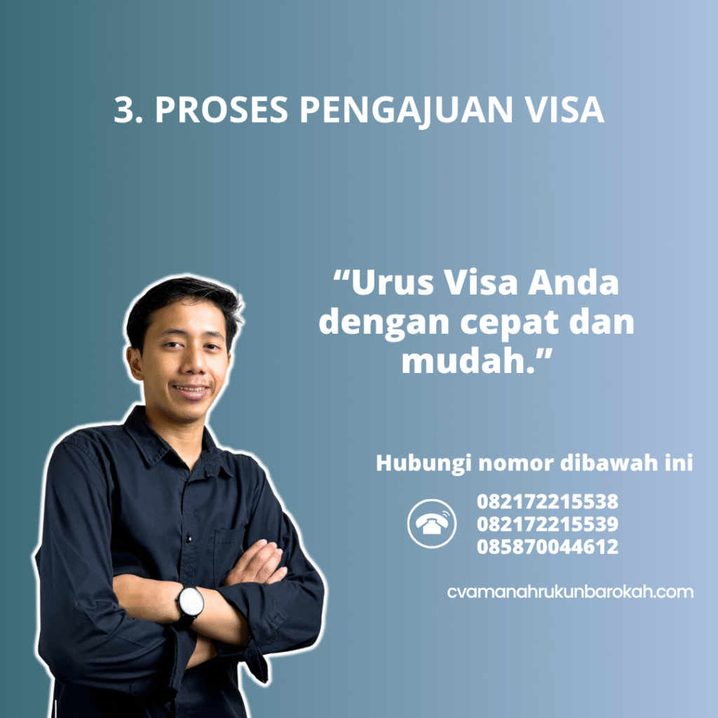 3. Proses Pengajuan Visa 3. proses pengajuan visa