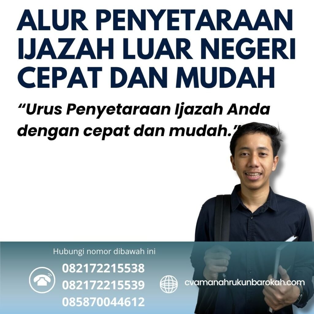 Alur penyetaraan ijazah luar negeri cepat dan mudah