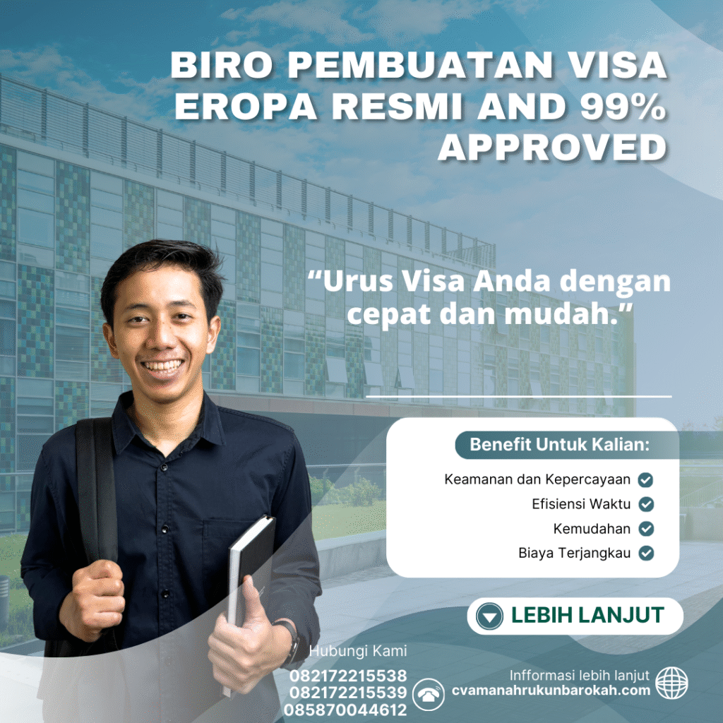 Biro pembuatan visa eropa resmi and 99% approved