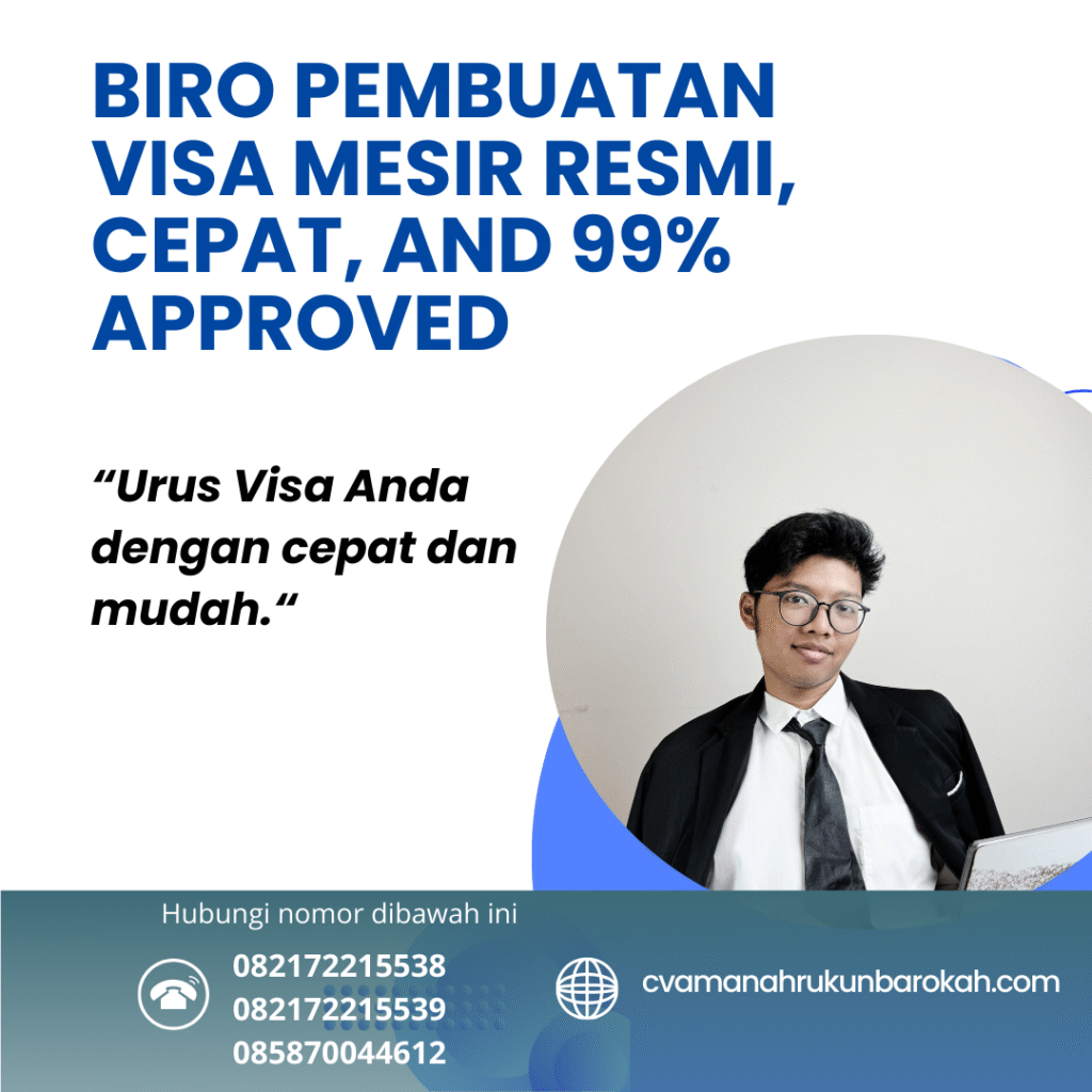 Biro pembuatan visa mesir resmi, cepat, and 99% approved