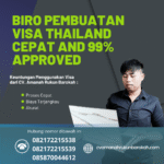 Biro pembuatan visa thailand cepat and 99% approved