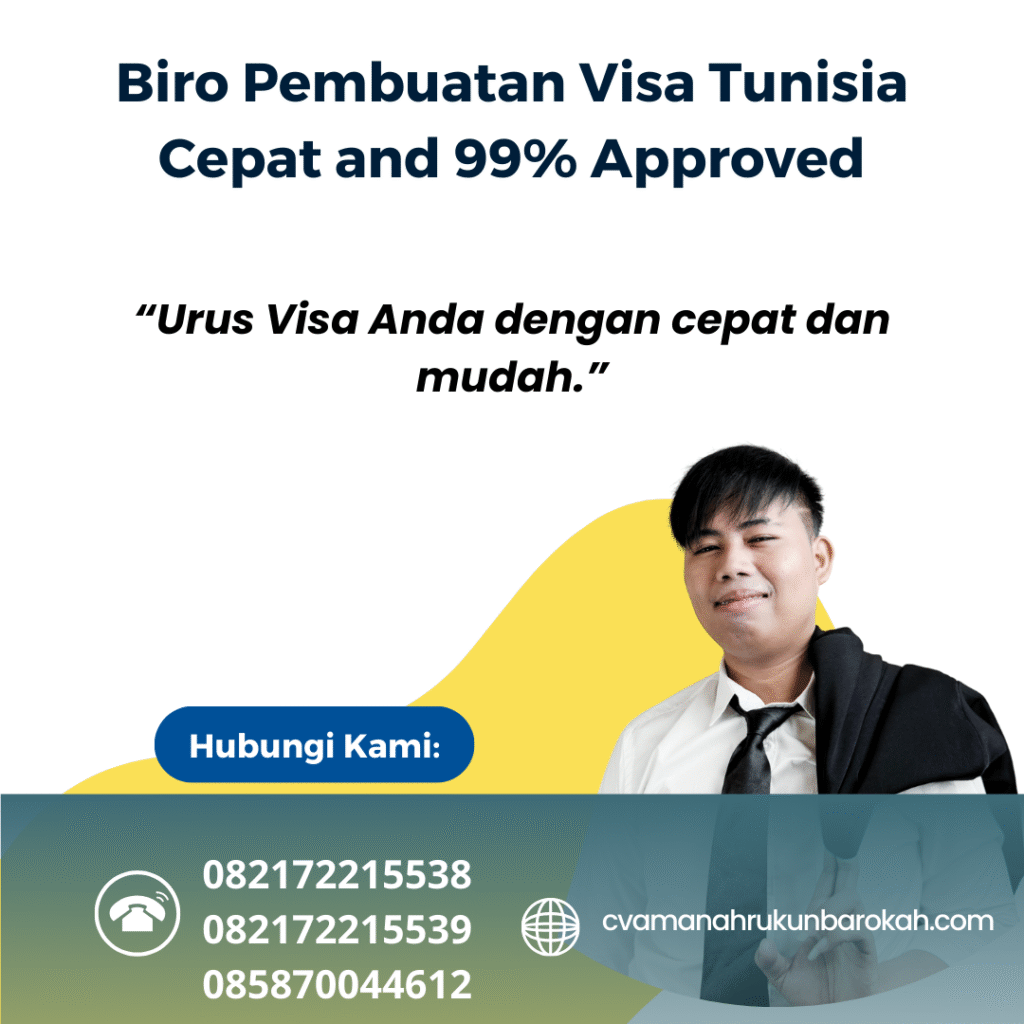 Biro pembuatan visa tunisia cepat and 99% approved