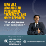 Biro visa afghanistan profesional, terpercaya, and 99% approved