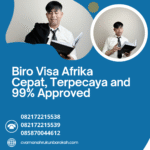 Biro visa afrika cepat, terpecaya and 99% approved