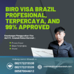 Biro visa brazil profesional, terpercaya, and 99% approved